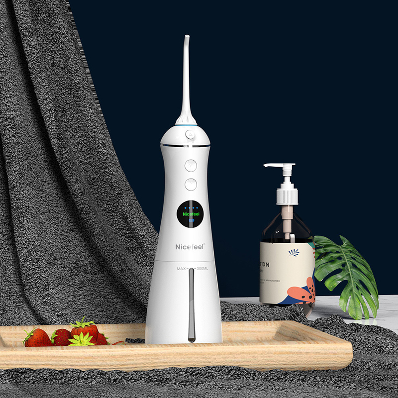 6+ حالت کار IPX7 Electric Water Jet 300ml Oral Hygiene Oral Irigator Teeth White Flosser Flosser Dental Floss