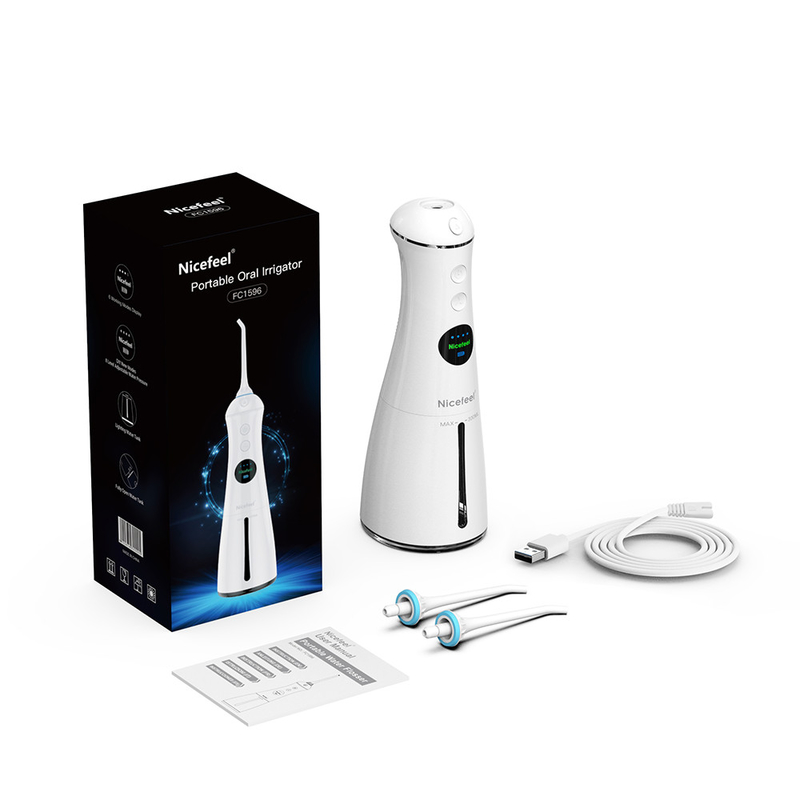 6+ حالت کار IPX7 Electric Water Jet 300ml Oral Hygiene Oral Irigator Teeth White Flosser Flosser Dental Floss