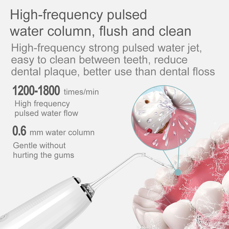 5+ حالت کار Ipx7 Electric Water Jet 300ml Oral Hygiene Oral Irigator Deeth Cleaner Water Dental Pik Flosser