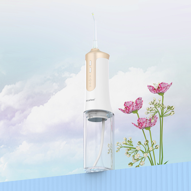 تمیز کننده دندان برقی واتر جت شارژی آب فلوسر قابل حمل IPX7 300 میلی لیتر