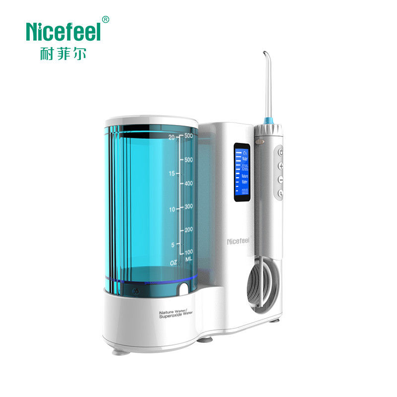 آب برقی IPX 4 Nicefeel Oral Irrigator برای دندان ها با ژنراتور ازن